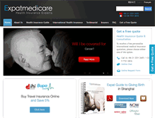 Tablet Screenshot of expatmedicare.com